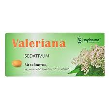 Валеріана табл. в / об. 30мг N30 (10х3)